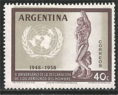 XW01-0036 Argentina Declaration Droits Homme Human Rights MNH ** Neuf SC - Andere & Zonder Classificatie