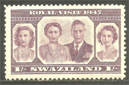 XW01-0965 Swaziland 1937 Royal Visit MH * Neuf - Royalties, Royals