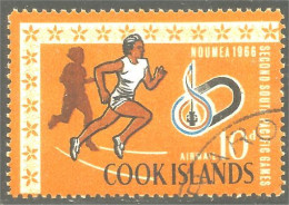XW01-0949 Cook Islands 1966 Nouméa Pacific Games Athlétisme Course Running - Atletiek