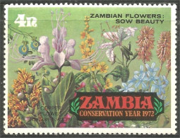 XW01-0921 Zambia Fleur Sow Beauty Flower Blume MH * Neuf - Autres & Non Classés