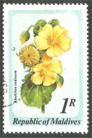 XW01-0913 Maldives Fleur Abutilon Indicum Flower Blume - Autres & Non Classés