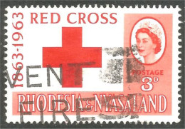 XW01-0909 Rhodesia Nyasaland Croix Rouge Red Cross Rotes Kreuz 1963 - Rode Kruis