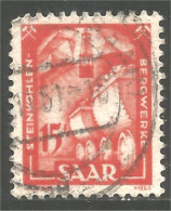 XW01-0879 Sarre Saar 15f Coal Mine Mining Charbon - Used Stamps