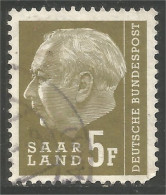 XW01-0882 Sarre Saar Saarland 5f President Theodor Heuss - Other & Unclassified
