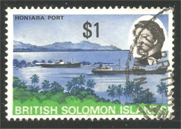 XW01-0783 British Solomon Honiara Port Bateau Ship Schiff - Bateaux