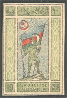 XW01-0780 Azerbaidjan Soldat Soldier Flag Drapeau - Azerbaiján
