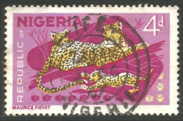 XW01-0778 Nigeria Leopard Léopard Lepard Lepardo  - Felinos
