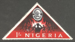 XW01-0779 Nigeria Scouts Jamboree 1963 Triangle Scoutism Feu Camp Campfire  - Oblitérés