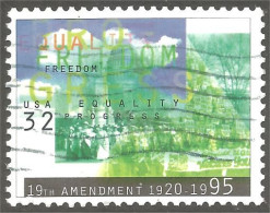 XW01-0688 USA 1995 Vote Femmes Woman Suffrage - Used Stamps
