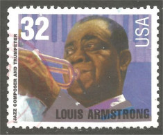 XW01-0675 USA 1995 Music Musician Musique Musicien Louis Armstrong Trumpet Trompette Jazz - Muziek