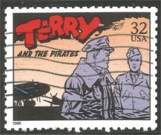 XW01-0664 USA 1995 Comic Strip Cartoon Bande Dessinée Terry Pirates Avion Airplane Aereo - Bandes Dessinées
