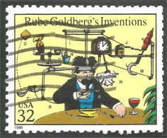 XW01-0654 USA 1995 Comic Strip Cartoon Bande Dessinée Rube Goldberg Inventions - Fumetti