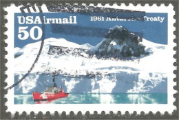 XW01-0637 USA 1991 Antarctic Treaty Traité Antarctique Bateau Boat Ship Schiff - Altri & Non Classificati