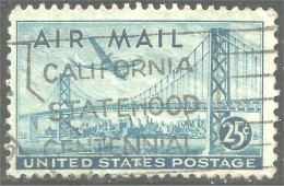 XW01-0630 USA 1947 San Francisco Bay Bridge Pont Brucke 25c Avion Airplane - Lighthouses