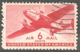 XW01-0616 USA 1941 Twin-Motored Transport Plane 6c Avion Airplane - Autres & Non Classés