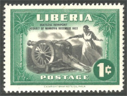 XW01-0582 Liberia Canon Cannon War Guerre Mathilda Newport Monrovia 1822 MNH ** Neuf SC - Militaria
