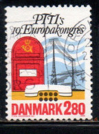 DANEMARK DANMARK DENMARK DANIMARCA 1986 EUROPEAN INTERNATIONAL PTT CONGRESS COPENHAGEN 2.80k USED USATO OBLITERE' - Gebraucht