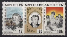 Niederländische Antillen 1984 Eleanor Roosevelt 539/41 Postfrisch - Niederländische Antillen, Curaçao, Aruba