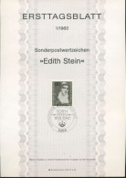 Bund Jahrgang 1983 Ersttagsblätter ETB Komplett (XL9783) - Cartas & Documentos