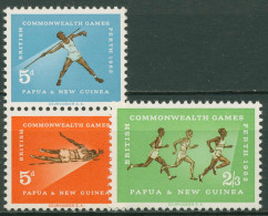 Papua Neuguinea 1962 Sportarten 46/48 Mit Paar Postfrisch - Papua Nuova Guinea