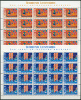 Liechtenstein 1992 Europa CEPT Entde. Amerikas 1033/34 Bogen Postfrisch (C16331) - Blocks & Sheetlets & Panes