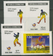 Dominikanische Republik 1988 Olympiade Seoul 1563/66 Postfrisch - Repubblica Domenicana