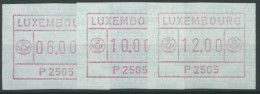 Luxemburg 1983 Automatenmarke 1 Satz 3 Werte Automat P2505 Postfrisch - Frankeervignetten