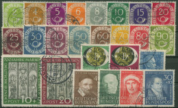 Bund 1951 Jahrgang Komplett (123/47) Gestempelt - Used Stamps