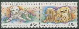 Weihnachts-Insel 1994 Chin. Neujahr Jahr Des Hundes 392/93 ZD Postfrisch - Christmaseiland