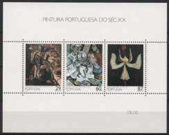 Portugal 1989 Gemälde Im 20. Jh. Block 63 Postfrisch (C91098) - Hojas Bloque