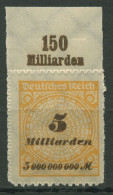 Deutsches Reich Inflation 1923 Korbdeckel Platten-Oberr. 327 BP OR A Postfrisch - Unused Stamps