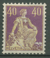 Schweiz 1908 Freimarken Sitzende Helvetia 106 X Mit Falz - Unused Stamps