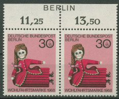 Berlin 1968 Puppen Oberrand Inschrift BERLIN 324 Postfrisch - Nuovi