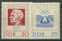DDR 1963 Olympia Pierre De Coubertin 939/40 Postfrisch - Neufs