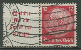 Deutsches Reich Zusammendrucke 1934 Hindenburg W 61 Gestempelt - Se-Tenant
