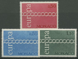 Monaco 1971 Europa CEPT Kettensymbol 1014/16 Postfrisch - Ongebruikt