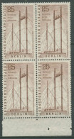 Berlin 1956 Deutsche Industrie-Ausstellung 157 4er-Block UR Postfrisch - Unused Stamps
