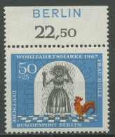 Berlin 1967 Wohlfahrt: Frau Holle M. Oberrand Inschrift BERLIN 313 Postfrisch - Ongebruikt