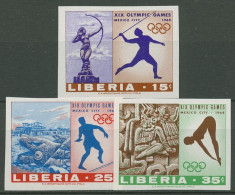 Liberia 1968 Olympische Sommerspiele In Mexiko 706/08 B Postfrisch - Liberia