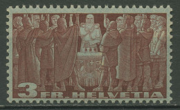 Schweiz 1938 Freimarke Papier Grünlichgrau 328 V Postfrisch - Unused Stamps