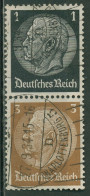 Deutsches Reich Zusammendrucke 1934 Hindenburg S 115 Gestempelt - Se-Tenant