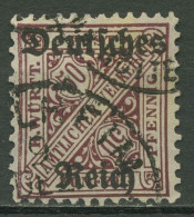 Deutsches Reich Dienst 1920 Württemberg Mit Aufdruck D 63 Gestempelt Geprüft - Dienstmarken