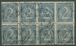 Deutsches Reich Dienst 1922/23 Wertziffern D 70 8er-Block Gestempelt - Dienstzegels