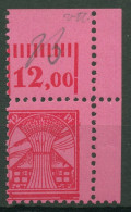 SBZ Mecklenburg-Vorpommern 1945 Freimarke 19 Y Ecke 2 Postfrisch Signiert - Sonstige & Ohne Zuordnung
