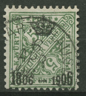 Württemberg Dienstmarken 1906 100 Jahre Königreich Württemberg 219 Gestempelt - Gebraucht