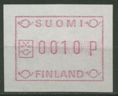 Finnland ATM 1982 Kl. Posthörner Einzelwert Weißes Papier ATM 1.1 XI Postfrisch - Timbres De Distributeurs [ATM]