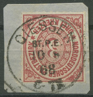 Norddeutscher Postbezirk NDP 1868 3 Kreuzer 9 Mit PR-K1-Stempel GIESSEN ST.P.E. - Afgestempeld
