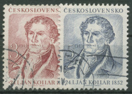 Tschechoslowakei 1952 Schriftsteller Jan Kollar 705/06 Gestempelt - Used Stamps