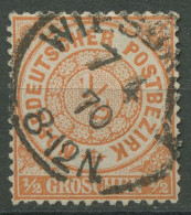 Norddeutscher Postbezirk NDP 1869 1/2 Groschen 15 Gestempelt - Usados