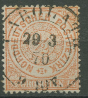Norddeutscher Postbezirk NDP 1869 1/2 Groschen 15 Mit PR-K2-Stempel CAROLATH - Usati
